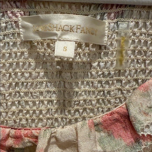 LoveShackFancy Silk Floral Puff Sleeve Dress and GRATIS! - Picture 2 of 12